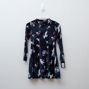 Long Sleeve Velvet Dress - NWT